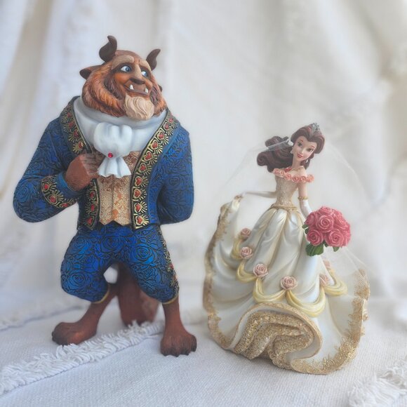 Disney Wedding Belle, Beauty and the Beast Figurines, Couture de Force Enesco - Picture 5 of 16